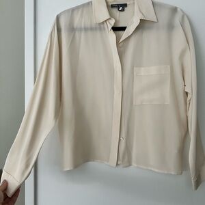 Vince Silk Blouse in Cream